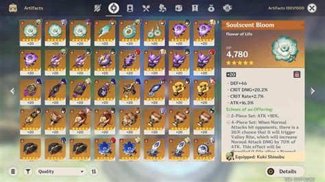 Artifacts Genshin