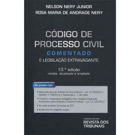 Livro C Digo De Processo Civil Comentado E Legisla O Extravagante