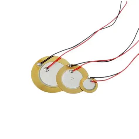 Copper Piezo Buzzer Piezoelectric Element Ceramic Disc With Wire