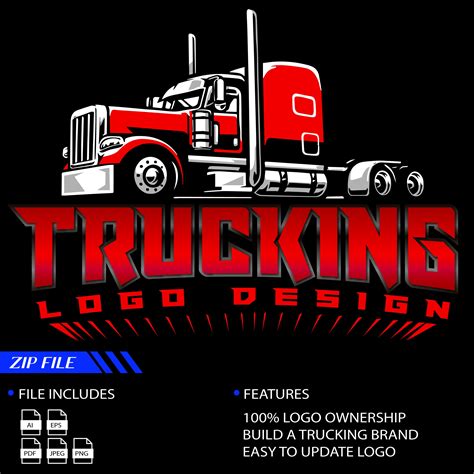 Custom Logo Design For Trucking And Transport Companies Businesses Us