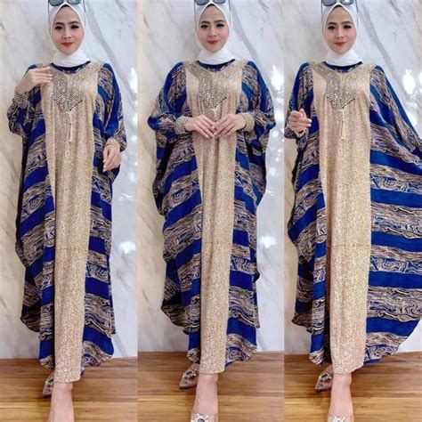 New Kaftan Modern Terbaru Jumbo Women Viral Rayon Gamis Kaftan Limited