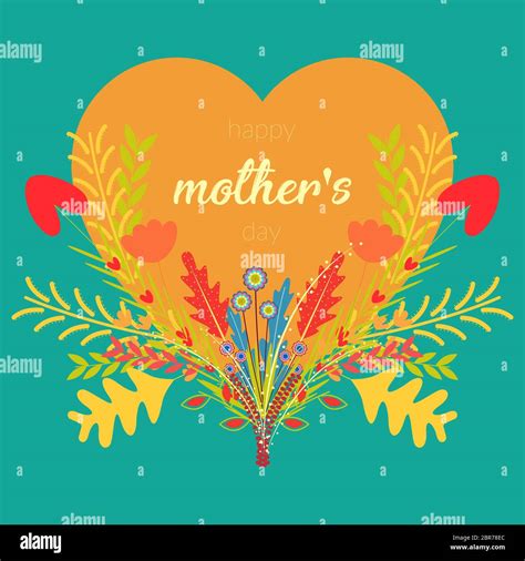 Happy Mothers Day Card Stock Vector Image And Art Alamy