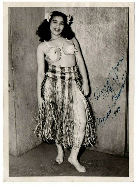 Miss Hawaii HI Hawaiian Hula Dancer Skirt Woman Lady Pageant 1948