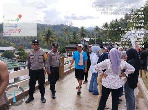 Usai Libur Nataru Polisi Tetap Berjaga Di Aek Sijorni Wisatawan Ramai