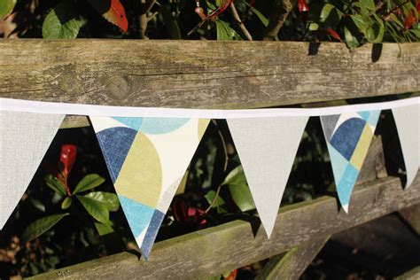 Outdoor Bunting Oilcloth Bunting Pvc Bunting Garden Etsy