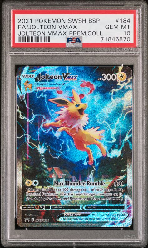 TCG 2021 Pokemon SWSH Full Art Black Star Promo Flareon Jolteon