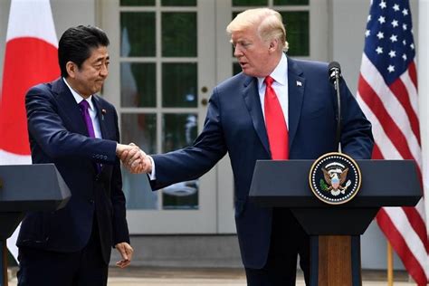 Trump Says Working With Shinzo Abe To Improve Us Japan Trade Relations