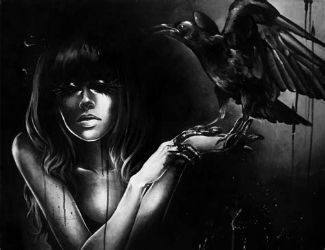 Wallpaper Fantasy Art Artwork Darkness Black And White Monochrome