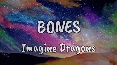 Imagine Dragons Bones Lyrics Youtube