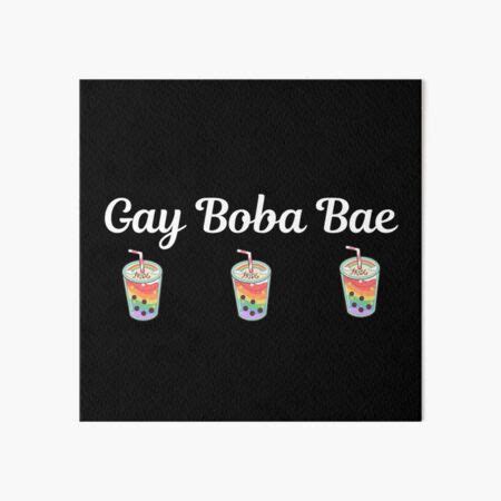 Gay Boba Bae Art Board Print By Syrupandspice Redbubble