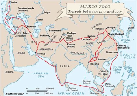 Marco Polo Route Map