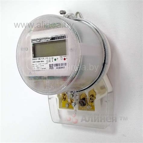 Электросчетчик СЕ208 S52 1-фазный 5(60)А Счетчик электроэнергии ...