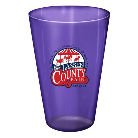 Custom 16 Oz Pint Stadium Cups 16 Oz Promo Full Color Pint Glass