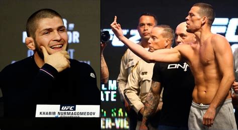 Khabib-Nurmagomedov-Nate-Diaz- photos Noah K. Murray Mark J. Rebilas ...