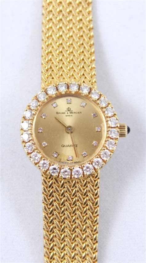 18k Gold And Diamond Baume Mercier Ladies Watch Feb 22 2015 Westport