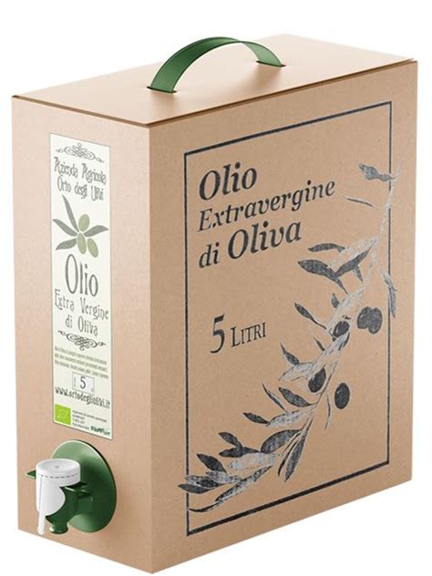 Olio Extra Vergine Di Oliva Bio Bag In Box Litri Toscano Orto Degli Ulivi