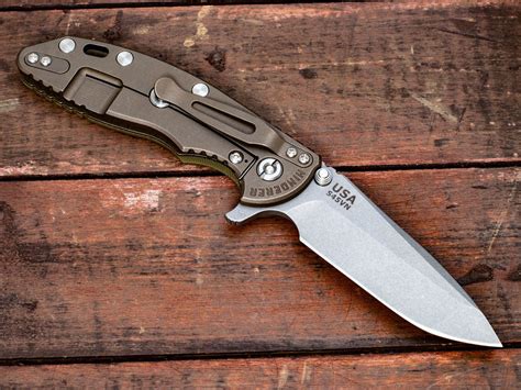 Xm Spanto Battle Bronze Od Green G Rick Hinderer Knives