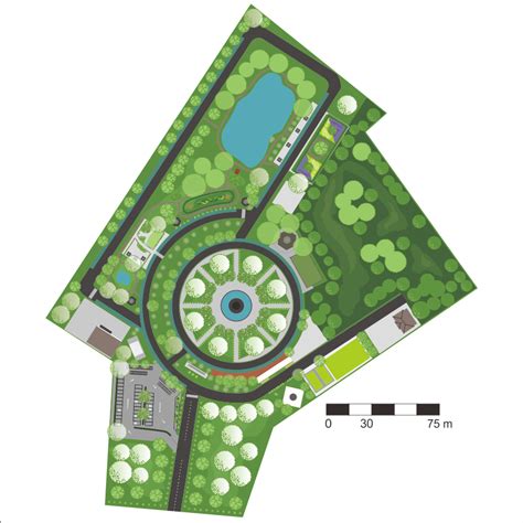 Site Plan Of Karuwisi City Forest Park