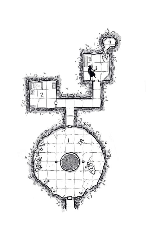 Illithid Laboratory A Four Room Dungeon Map Rdndmaps