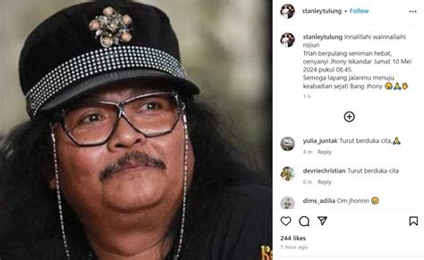 Kabar Duka Penyanyi Dangdut Senior Jhonny Iskandar Meninggal Dunia