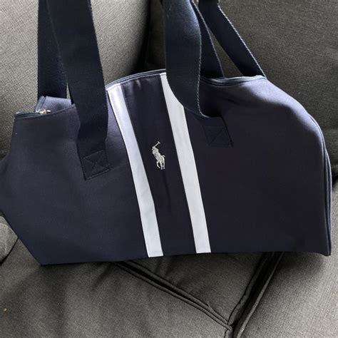 Polo Ralph Lauren Blue Duffel Bag Great To Travel Depop