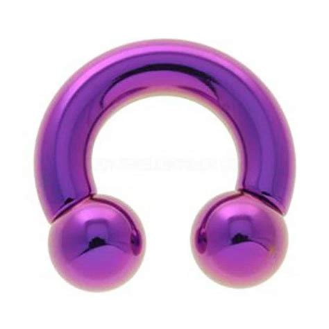 Titanium Large Gauge Circular Barbell Purple 2B03UK Body