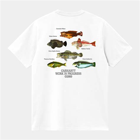 Buy Carhartt Wip Ss Fish T Shirt White Scandinavian Fashion Store