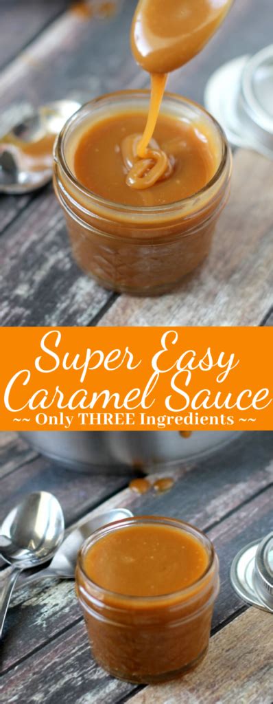 Easy Caramel Sauce 3 Ingredients • Domestic Superhero