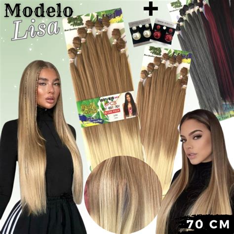 Cabelo Org Nico Liso Natural Telas Cm Gr Telado Shopee Brasil