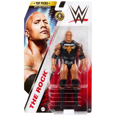 WWE Basic Series Top Picks The Rock Action Figure | Smyths Toys UK