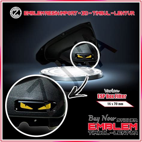 Jual Stiker Motor Honda Emblem Timbul Esp D Logo Fendi Monster Box