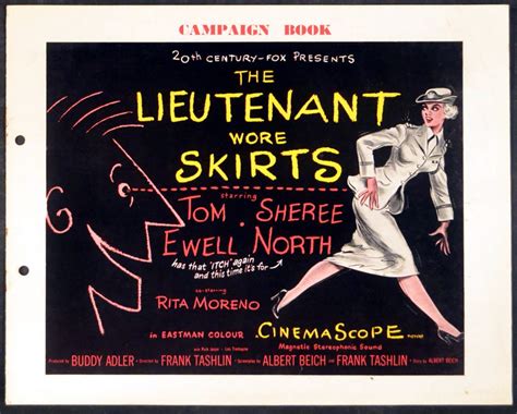 LIEUTENANT WORE SKIRTS Rare Film Posters