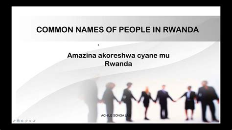 Names in Kinyarwanda and their meaning in English (Name Vocabularies ...