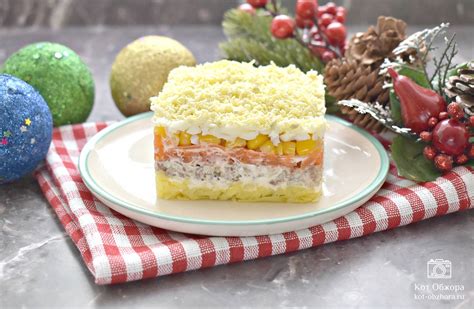 Салат Мимоза с рыбными консервами и кукурузой — пошаговый рецепт с фото