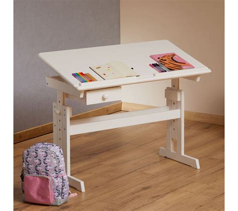 Bureau Enfant Flexi En Pin Massif Réglable En Hauteur Et Plateau