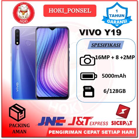 Jual Smartphone Tipe VIVO Y19 RAM 8 256GB FULLSET BERGARANSI 1 TAHUN