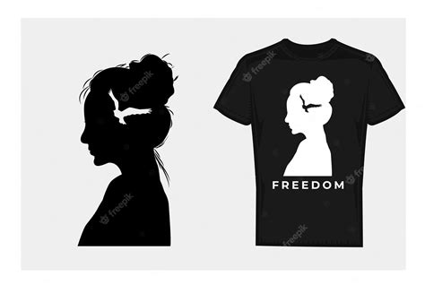 Premium Vector Freedom Conceptual T Shirt Design Premium Vector