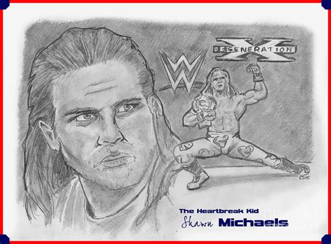 Shawn Michaels Drawing By Chris Delvecchio Fine Art America