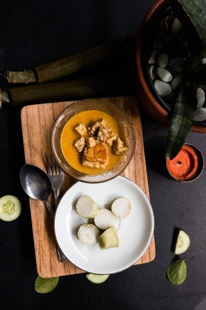 Premium Photo | Lontong sayur one of traditional foods in indonesia