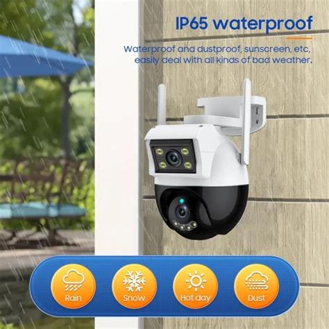 Jual Cctv Outdoor Eyesec Dual Lens Ip Waterproof Ip Camera Ptz Wide