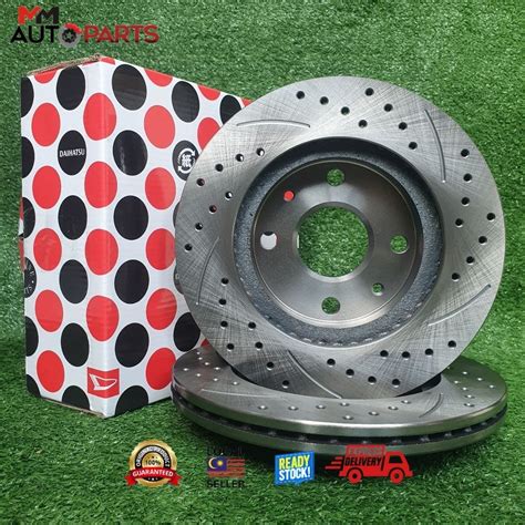 Daihatsu Drilled Sport Disc Rotor Set For Perodua Myvi