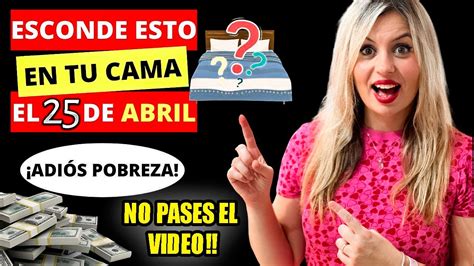 Adi S Pobreza Esconde Esto En Tu Cama Este De Abril Y No Te