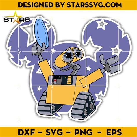 Wall E Svg Disneyland Ears Svg Wall E Vector Svg Disneyland Ears