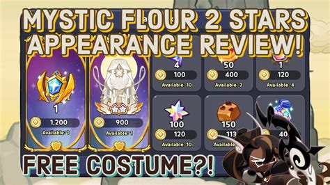 MYSTIC FLOUR COSTUME?! | 2 Stars Appearance Review! | Cookie Run ...