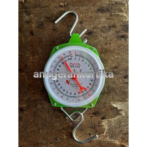 Jual Timbangan Gantung Jam Analog Hanging Scale 25kg Nankai Shopee