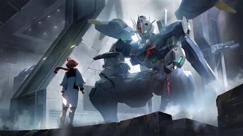 Suletta Mercury And Gundam Aerial Rebuild Gundam And 1 More Drawn By