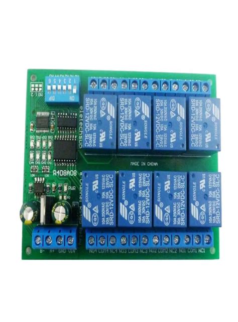 DC12V 8 CH RS485 Röle Kurulu Modbus RTU UART Uzaktan Kumanda SWTICH