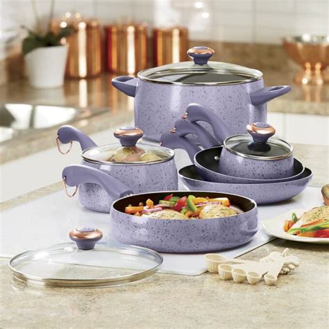 Paula Deen 15-Piece Speckled Porcelain Cookware Set | Seventh Avenue