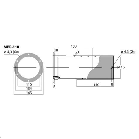 110mm Large Bass Reflex Port Tube