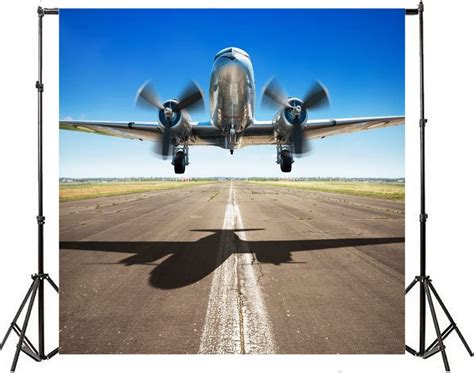 Amazon Yeele 8x8ft Plane Taking Off Photo Backdrops Vinyl